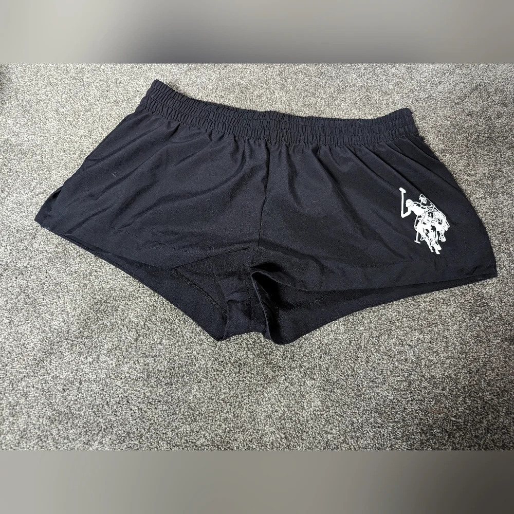 Women's Athletic Shorts Black Size L
